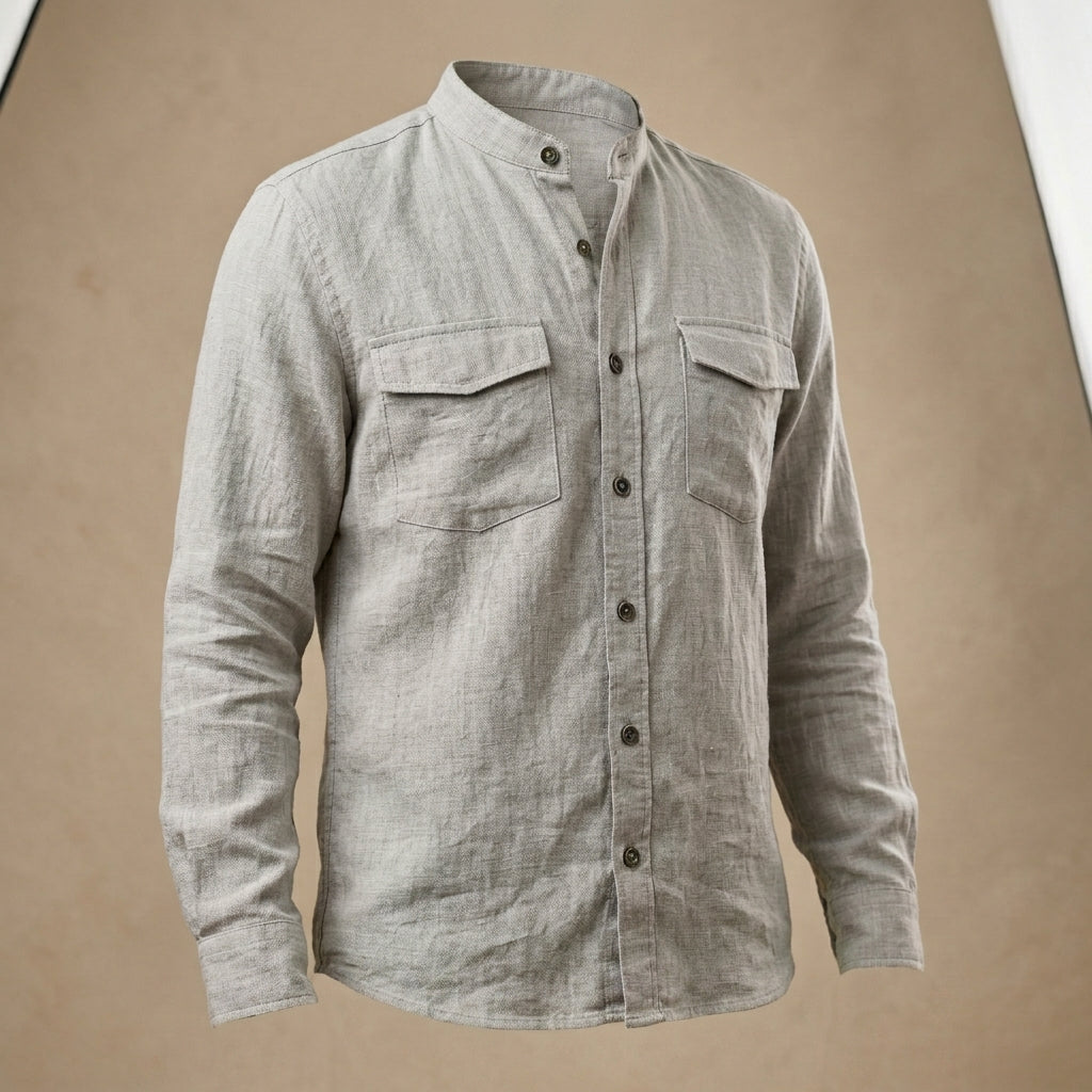 Grey Linen Shirt