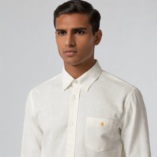 Off White Linen Shirt