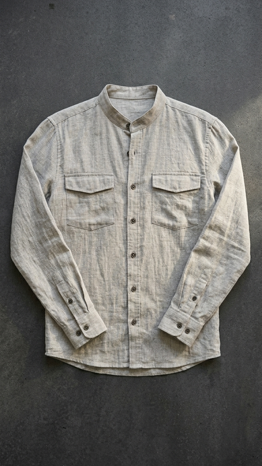 Grey Linen Shirt