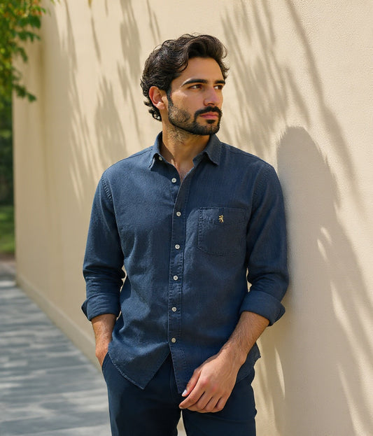 Blue Linen Shirt