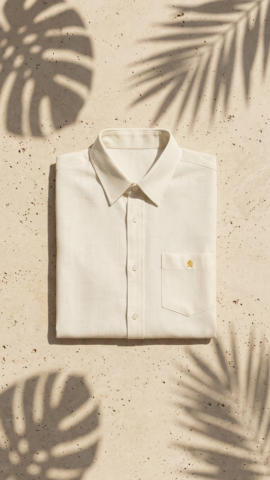 Off White Linen Shirt
